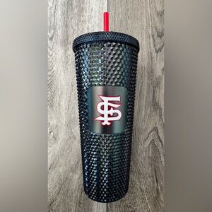 New Starbucks Fresno State University Studded Tumbler 24oz Venti Cold Drink Cup